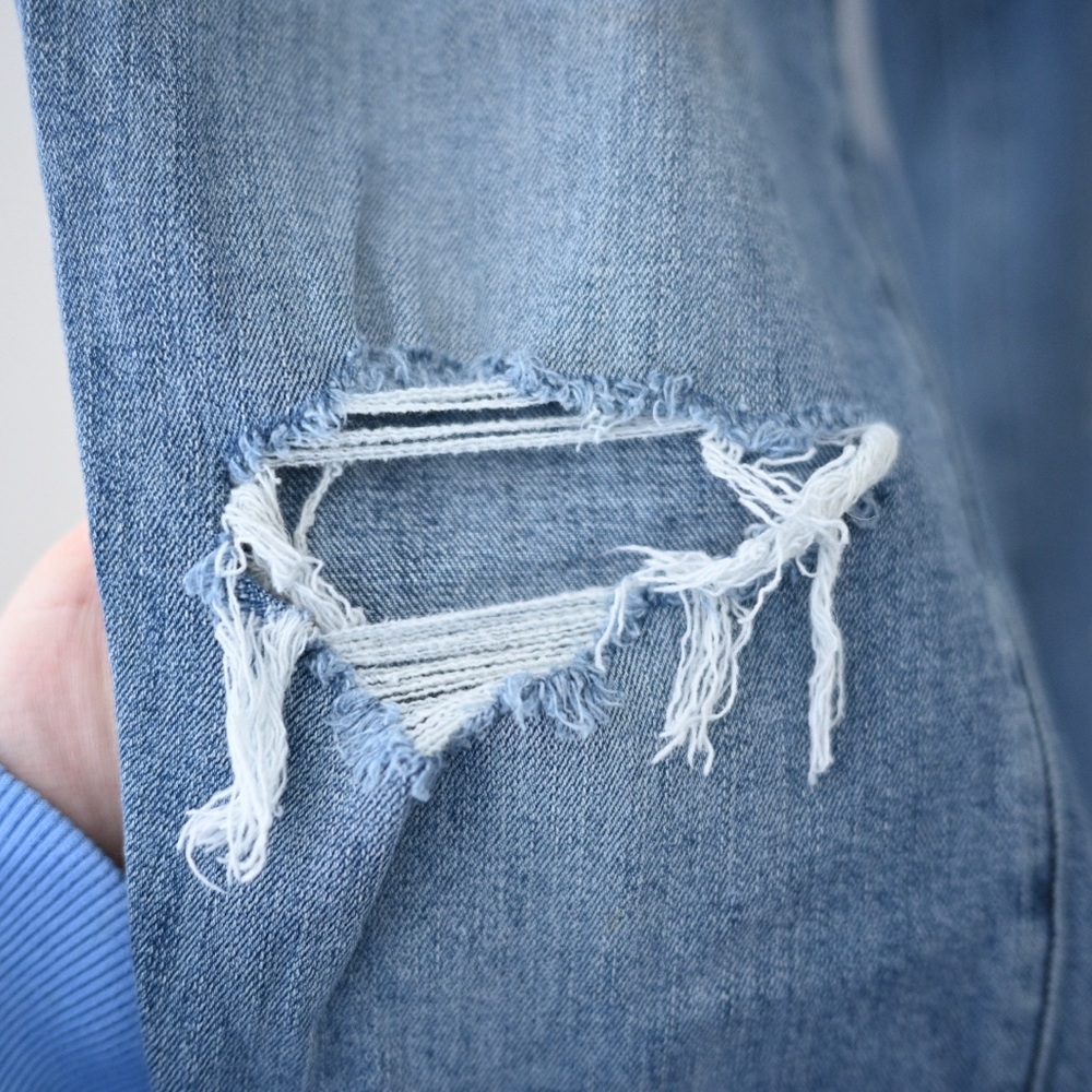 Abercrombie & Fitch Men’s Athletic Skinny Stretch Distressed Jeans 33wx30L - Picture 8 of 13